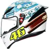 AGV Full Helmets Men's and Women's Motorcycle Helmets AGV K1 Full Face Helmet - Rossi 2017 Winter Test | Ml wn-yi4r