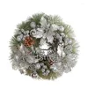 Dekorativer Blumen-Weihnachtskranz für die Haustür, Buchstabe und Tannennadel, Weihnachtsdekoration, Tropfen