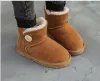 дизайнерские зимние сапоги, зимние сапоги, настоящие австралийские детские ботинки для мальчиков и девочек, детские теплые ботильоны для подростков и студентов, модная обувь UGGile, 25–34 евро, Нью-Джерси