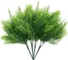 Decorative Flowers Artificial Shrubs Plastic Plants Bamboo Grass Fake Green Bushes Greenery For Wedding Indoor Outdoor Home Garden