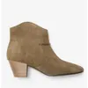 Botas de desenhista Inverno Famoso Isabels Dicker Mulheres Ankle Boots Camurça Couro Marants Cowboy Boot Lady Dewina Booty Party Wedding Martin Booties EU35-42