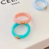 Band Rings Designer Girls Small Fresh e Non Fading Design Sense of Minority Summer Simple Celi Arc de Triomphe Ring Bracelet T3et