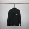 ファッションマンスーツブレザージャケット男性用スタイリストレターエクライパリー長袖カジュアルパーティーウェディングスーツ