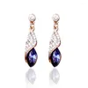Dangle Earrings Fashion Style Drop Shine Elegant Water Color Zircon Jewellery Gifts For Women Earring Modern Jewelry