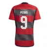 Qqq8 23 24 Jerseys de football Flamengo Diego E. Ribeiro Gabi Outubro Rosa 2023 2024 Thiago Maia de Arrascaeta Fans Player Version Football