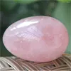 Figurine decorative Pietra naturale per esercizi di Kegel, sfera di cristallo di quarzo rosa naturale, sfera magica