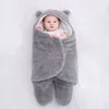 Cobertores Bebê Saco de Dormir Inverno Swaddling Born Split Foot Pano Acolchoado Quente Abraços