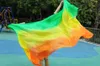 2016 Design 100% Real Silk Belly Veil, Cheap Dance Veils,tari Perut Kostum Veil Wholesale 250*114cm Orange Yellow Green