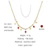 Chains YACHAN Stainless Steel Splice Charm Necklace For Women 14K Gold Plated Charms Necklaces Trendy Jewellery Gift