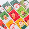 PCs Set Cartoon Santa Notepads Notebooks de bolso de alces fofos para crianças Presentes 64k Livros