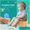 Seat Ers Pumpkin Shape Baby Potty Cartoon Trainer for Children Training Drop Delivery Dhjrk