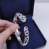 Gioielli firmati Bracciale in oro Minghui s925 Argento sterling placcato Platino Leopardo Gioielli da donna di lusso con diamanti pieni di precisione Mosonite XNMYF