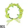 Decorative Flowers & Wreaths Bride Women Flower Crown Hair Band Wedding Floral Headband Garland Princess Wreath Tiara Adjustable Girl Access