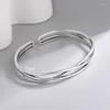 Bracciale DAYIN Braccialetti color argento minimalista Moda semplice multistrato croce geometrica regali di gioielli per feste di compleanno per le donne