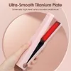 Hair Straighteners Hair Straightener Cordless USB Hair Straightener Mini Ceramics Hair Curler 3 Constant Temperature Portable Wireless Straightener 231101