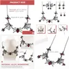 Pendant Necklaces Pendant Necklaces Set Spider Necklace Dangle Earring Party Costumes Jewelry Forpendant Drop Delivery Jewel Dhgarden Dh79R