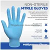 Handbescherming Groothandel Nitril Handschoenen Gmg Blauw Zwart Food Grade Waterdicht Allergie Keukenmonteur Laboratorium Oliebestendig Drop D Dh4D6