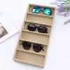 Sunglasses Cases Velvet 6 Grids Sunglasses Display Box Jewelery Display Packaging Props Jewellery Organizer Tray Fashion Cases Packaging 231101