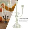 Bougeoirs LED support de bougie long chandelier décorations d'Halloween bras extérieurs candélabres