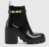 Winter Luxe Dames Chelsea Laarzen Dames Zwart Kalfsleer Platform Lug Sole Laarsjes Feestjurk Dame Martin Boot Comfort Wandelen EU35-42