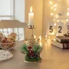 Candle Holders Christmas Golden Iron Candlestick Window Sill Decorations Holiday Decoration Products Navidad