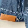 Veste en jean pour femmes, taille S-XL, manteaux brodés en tissu creux avec coude, 22103 avec sac à poussière