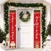 Kerstversiering Kerstdeurdecoratie Vrolijk kerstfeest Banner Decor voor thuis Hangend kerstornament Navidad Gelukkig jaarcadeau 2024 231101