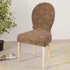 Housses de chaise 1 pièces dos rond grand arc tabouret couverture siège élastique quatre saisons salle à manger maison moderne minimaliste