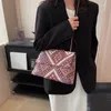 Menina retro bolsa de lona fivela magnética saco feminino primavera estilo étnico um ombro diagonal sac a principal femme