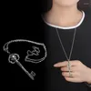 Naszyjniki wiszące vintage Skull Naszyjnik Oświadczenie Gotycka biżuteria punk Punk Choker Halloween Prezent Nie łatwy zanik