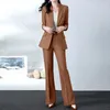 Frauen Zwei Stück Hosen Anzug Professionelle Frühling Und Herbst 2023 Stil Temperament Promi Mode Verwestlichung Set