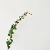 Decorative Flowers & Wreaths Northern Europe High Quality Simulation Flower Red Fruit Bean Medlar Holly Home Decoration Pography Props Vase