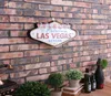 Las Vegas Dekoracja Metalowa malarstwo Welcome Znaki LED Bar Wall Decor 8753643