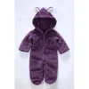 Rompers 0-12m Born Baby Rompers Autumn Winter Warm Fleece Baby Boys Girl Costume Baby Girls Clothing Animal Baby Jumpsuits 231101