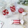 Dekoracje świąteczne 1Set Big Lollipop Candy Cane Cane Choinka Wiszące wisior Noel Noel Xmas Prezenty Rok ozdoby świąteczne dekoracje domu 231102