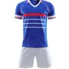 QQQ8 Man Kids Kit 1984 1998 2000 Retro Vintage piłka nożna Zidane Henry Maillot de Foot Euro Finals Mundurs Football Jersey