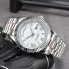 Erkekler için Mens Otomatik Mekanik Saatler Designer Watch 41mm Büyük Kadran Roman Saatler 904L Paslanmaz Çelik Kol saati
