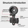 Monoculars Upgrade Universal Cell Phone Adapter Bracket Clip Mount Rotary Clamp Soft Rubber Material for Binocular Monocular Telescope 231101