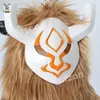 Game Genshin Impact Hilichurl Cosplay Headgear Common Enemies Costume Hilichurln Dance Mask Party Outfit New Cosplay