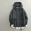 Erkek ceketler erkek bahar sonbahar Japon vintage moda üç boyutlu hoodie gevşek erkek ceket bombardıman ceketi giyim