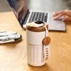 Water Bottles 450ml Thermal Cup Stainless Steel Coffee Large Capacity Outdoor Camping Cold Cola Drinking Tumbler Mug Daily Use