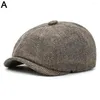 Berets Retro Tweed Sboy Chapéu Homens Beret Gatsby Chapéus Street Caps Octogonal com Brim Inverno Primavera Hip Hop