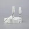 Med mätning Mini Glass Sprayer Bottles 2 ml 3 ml 5 ml med klar svart pumplock för parfymkosmetika