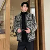 Giacche da uomo SYUHGFA Moda Lana Autunno Inverno Abbigliamento Tendenza Design di nicchia Tessuto senza colletto Cappotto casual coreano Marea