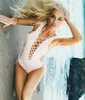 Swim Wear Black White Sexy Lace Up One Piece Swimwear Swimsuit Bathing Suit For Women Hollow Out Monokini Bodysuit