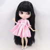 Dolls ICY DBS Blyth Doll For Series No.BL9601 Black hair Carved lips Matte face Joint body 16 bjd 230331