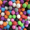 20mm Round Beads Silicone Teething Beads Round Shape Loose Beads Baby Safe Chewing Necklace Baby Nursing247n