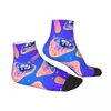 Men's Socks Hippie Boho Mushroom With Eyes Short Unique Casual Breatheable Adult Ankle