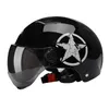 Motorcykelhjälmar Street Bike Flip Up Open Face Dractable Visor Fit for Unisex Adult