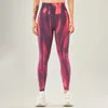 Yoga Outfit Tiedye Aurora Calças Sem Costura Pêssego Hip Mulheres Fitness Leggings HighWaist Respirável Esportes Apertados 231102